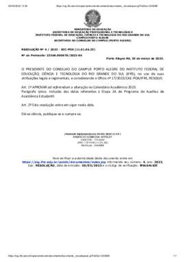 Resolução 004/2023