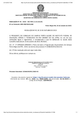 Resolução 045/2023