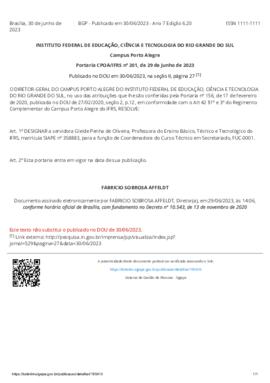 Portaria 201/2023
