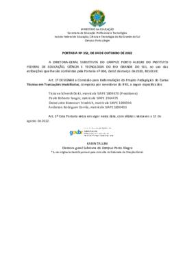 Portaria 352/2022