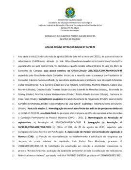 Ata 04/2021 - Reunião Extraordinária