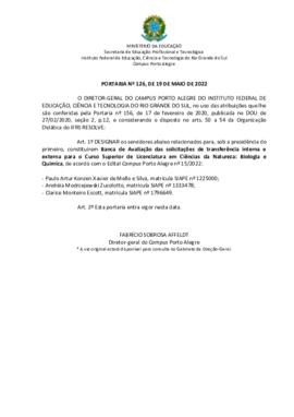 Portaria 126/2022