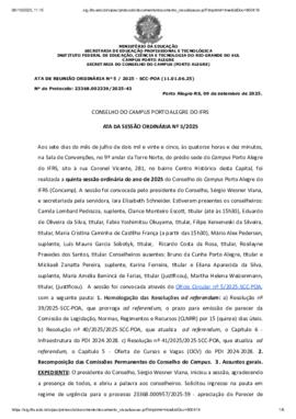 Ata 05/2025 - 5ª Sessão Ordinária 2025