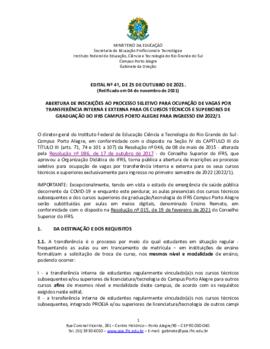 Edital 41/2021
