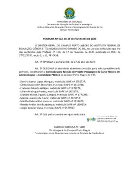 Portaria 022/2023