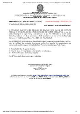 Resolução 061/2025 - anulada