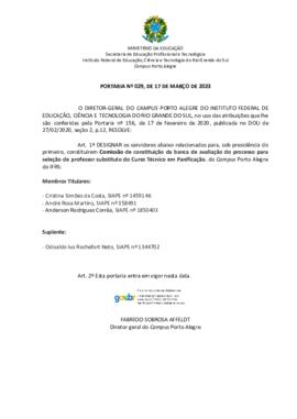 Portaria 029/2023