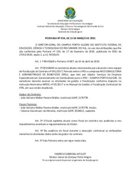 Portaria 54/2021