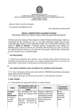 Edital 006/ 2023