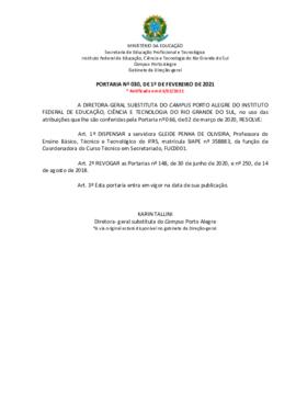 Portaria 30/2021