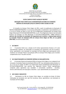 Edital 008/2022