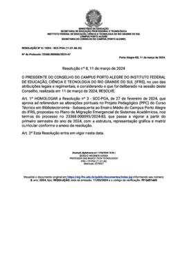 Resolução 008/2024