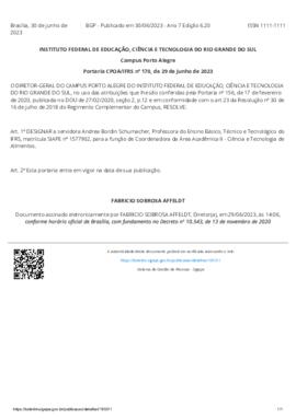 Portaria 170/2023
