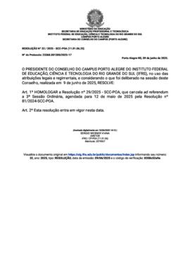 Resolução 032/2025