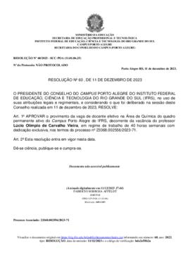 Resolução 060/2023