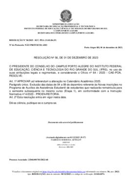 Resolução 056/2023 - ad referendum
