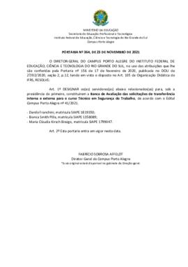Portaria 364/2021