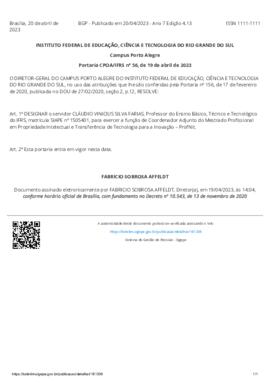 Portaria 056/2023