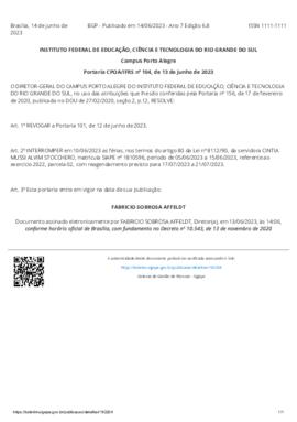 Portaria 104/2023