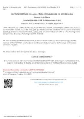 Portaria 328/2023