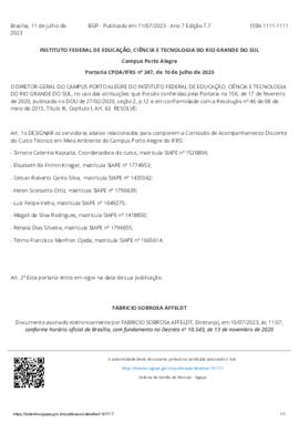 Portaria 247/2023