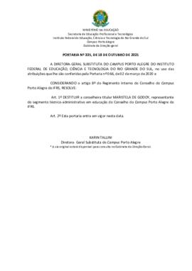 Portaria 335/2021
