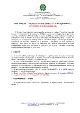 Edital 39/2021