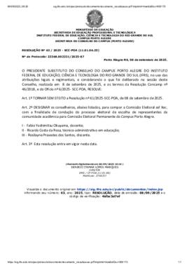 Resolução 063/2025