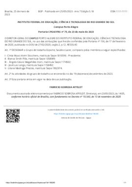 Portaria 075/2023