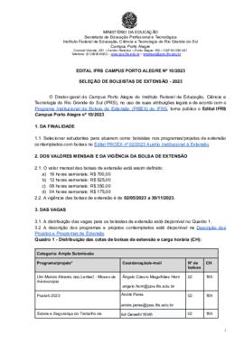Edital 010/2023