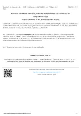 Portaria 364/2023