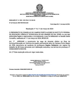 Resolução 014/2024