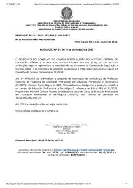 Resolução 034/2023 ad referendum