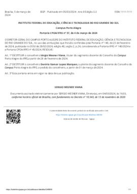 Portaria 057/2024