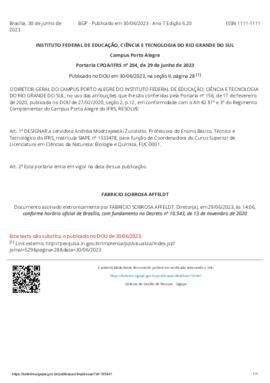 Portaria 204/2023