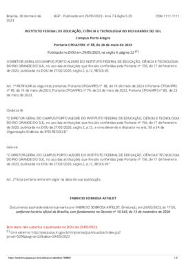 Portaria 088/2023