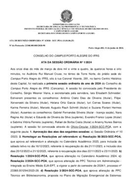 Ata 001/2024 - Reunião Ordinária