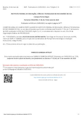 Portaria 069/2023