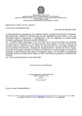 Resolução 031/2024