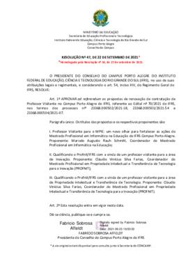 Resolução 047/2021 - ad referendum