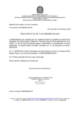 Resolução 063/2023 - revogada