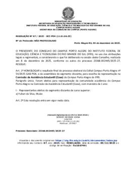 Resolução 087/2025