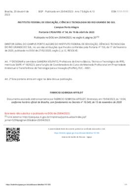 Portaria 054/2023
