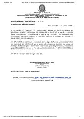 Resolução 043/2024 ad referendum