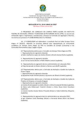 Resolução 031/2022 ad referendum - retificada