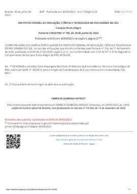 Portaria 195/2023