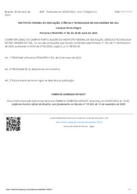 Portaria 090/2023