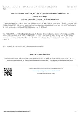 Portaria 365/2023 - revogada