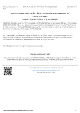 Portaria 215/2023