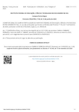 Portaria 099/2023